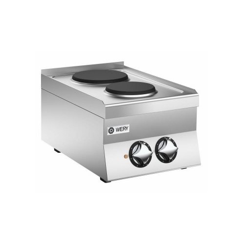 Wery PCE 64P - Spis - 2 plattor Ø220mm à 2,6 kW - 400 x 600 x 295 mm - 400V 2N~