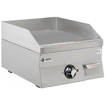 Wery FTE 64R - Stekhäll - räfflad stekyta, fast stänkskydd - 400 x 600 x 295 mm - 3,9 kW 400V 3N~