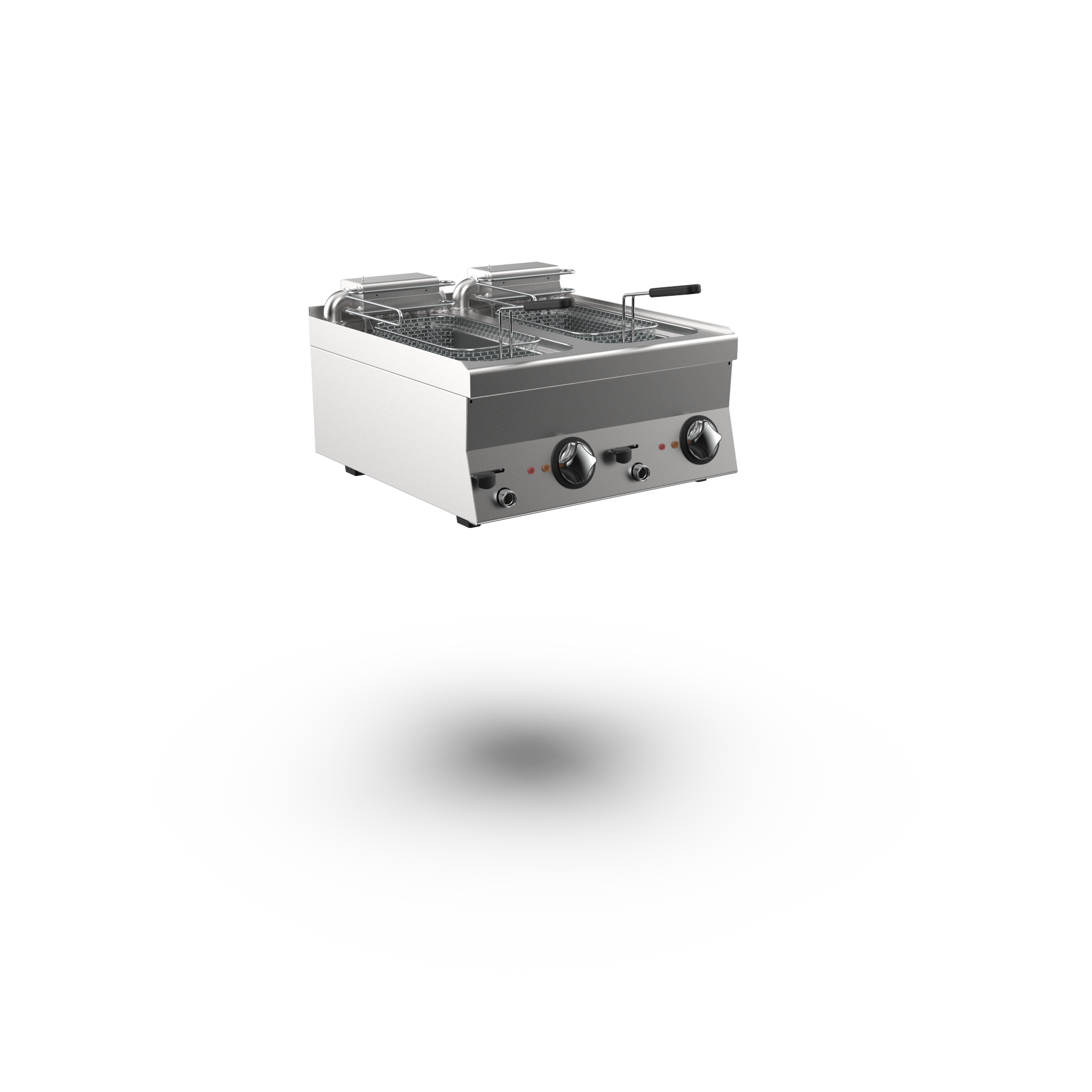 Wery FQE 66PR - Fritös - 2 x 10 liter, 2st korgar, 2st lock - 600 x 600 x 295 mm - 18,0 kW 400V 3N~