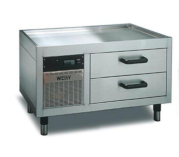 Wery MKE 12 - Grillkylbänk - Inbyggd kylmaskin - 2 st draglådor Inkl. plastkantiner GN 1/1-100 - 1200 x 535 x 630 mm - 350W 230V 1N~