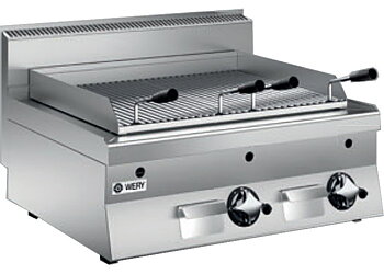 Wery PLG 68 - Gas Lavastensgrill - 2 Rundstavs-grillgaller, 370 x 510 mm - 800 x 650 x 295 mm - 14,0 kW - CE-godkänd för 8, 20 och 30 mbar