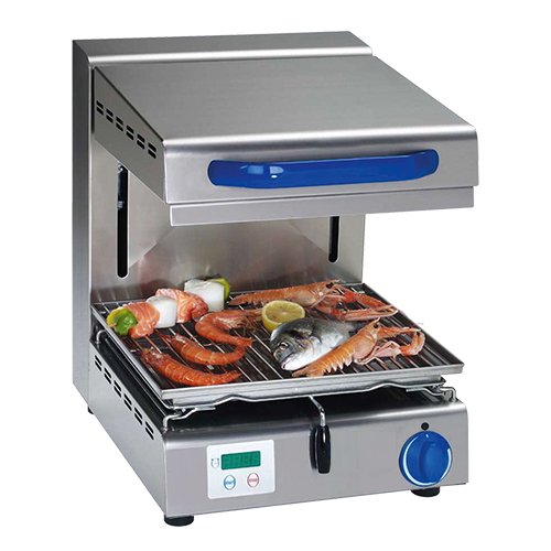 Tecnoinox Quick QSE 40 - Salamander - Snabbstart och digital timer - Höj & sänkbar - 400 x 548 x 500 mm - 2,0 kW 230V 1N~