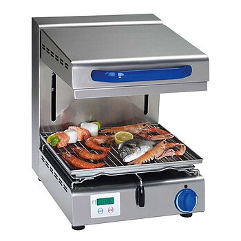 Tecnoinox Quick QSE 40 - Salamander - Snabbstart och digital timer - Höj & sänkbar - 400 x 548 x 500 mm - 2,0 kW 230V 1N~