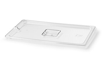 Transparent GN 1/1 lock med uttag för ösa