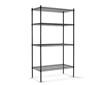 Gallerhylla, svart - 1062x530mm 4-hyllplan