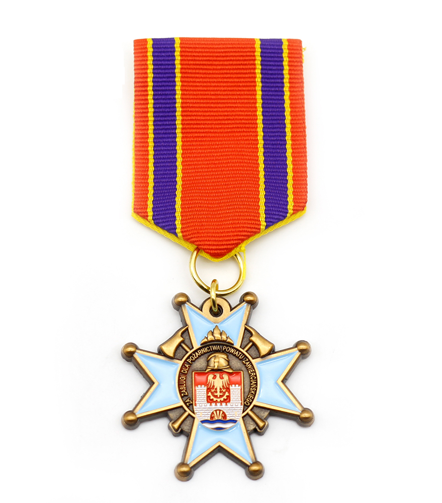 Präglad medalj med färger - Eget motiv - 2
