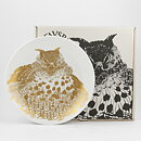 Paul Hoff (Endangered Species 1974) Eagle-Owl Collectors Wall Plate 25 cm <with Box> [Sample Images]