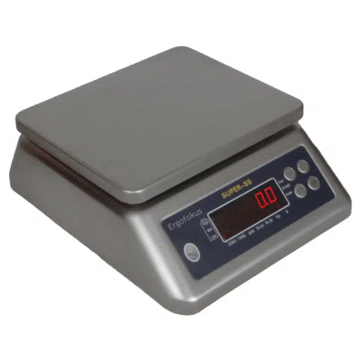 Ergofokus - Bordsvåg - Helt rostfri våg - IP66 vattenskyddat utförande - 30 kg, 5 gram