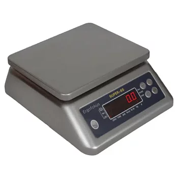 Ergofokus - Bordsvåg - Helt rostfri våg - IP66 vattenskyddat utförande - 30 kg, 5 gram