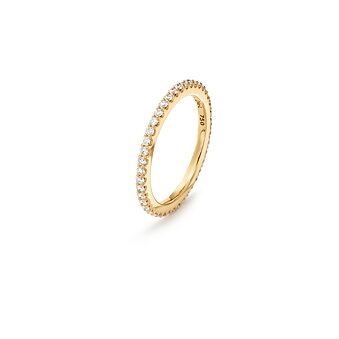Love Band Guld Ring Dia