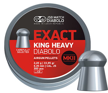 JSB Exact King Heavy MKII, 6,35mm - 2,200g 300st/ask