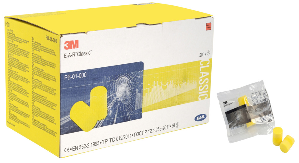 Hörselpropp Ear Classic Polybag 200 par/frp