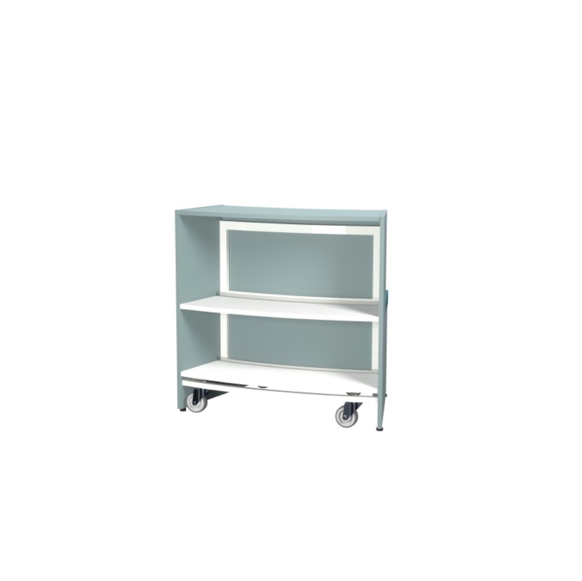 Atlas Soffa Insida H:950 – invändig soffmodul till Atlas hyllsystem med stoppad sits och rygg, anpassad för flexibla och inbjudande biblioteksytor.