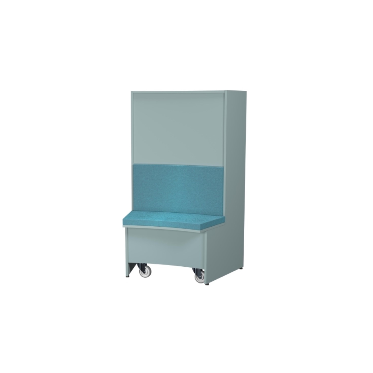 Atlas Soffa Insida H:1530 – invändig soffmodul till Atlas hyllsystem med stoppad sits och rygg, anpassad för flexibla och inbjudande biblioteksytor.