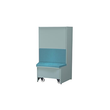 Atlas Soffa Insida H:1530 – invändig soffmodul till Atlas hyllsystem med stoppad sits och rygg, anpassad för flexibla och inbjudande biblioteksytor.