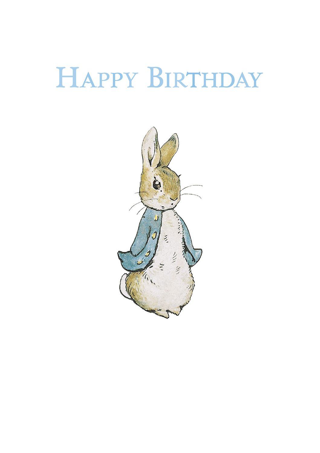 Peter Rabbit HB walking, Greeting Card