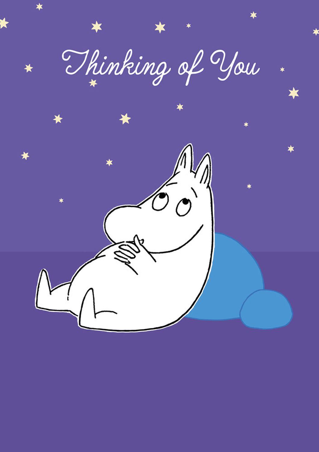 Moomin Thinking of You stars, Greeting Card