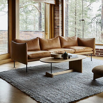 Tiki Sofa 3-seater 236 cm (Leather several choices) - Fogia