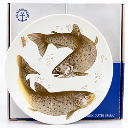 Paul Hoff (Endangered Species 1983) Brown Trout Collectors Wall Plate 25 cm <with Box> [Sample Images]