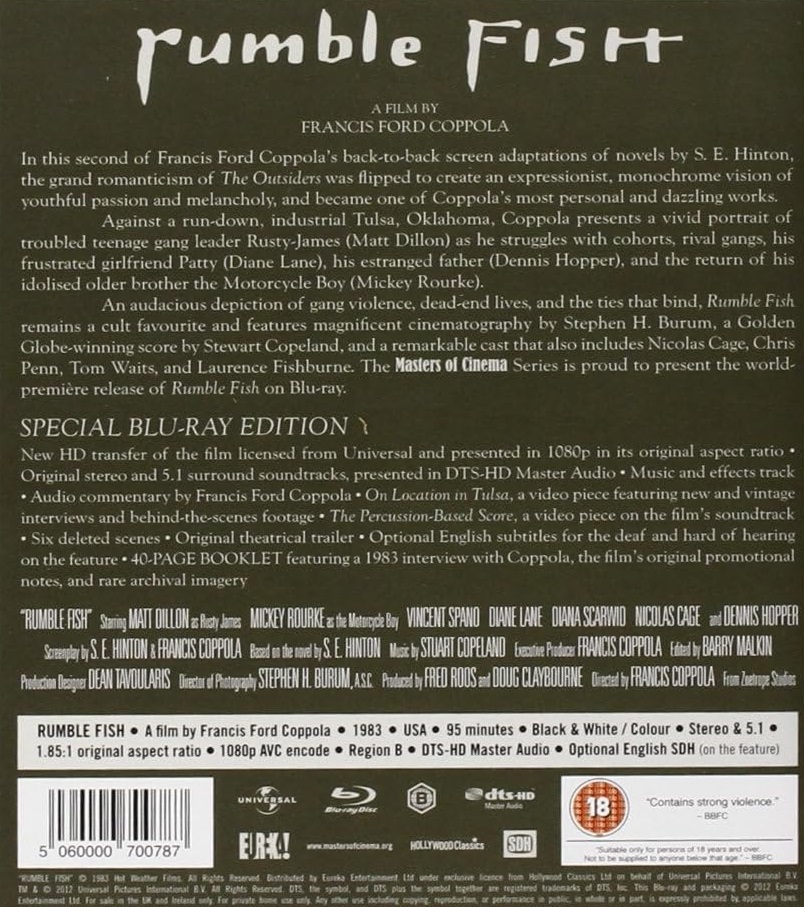 Rumble Fish (ej svensk text) (Blu-ray) - 2