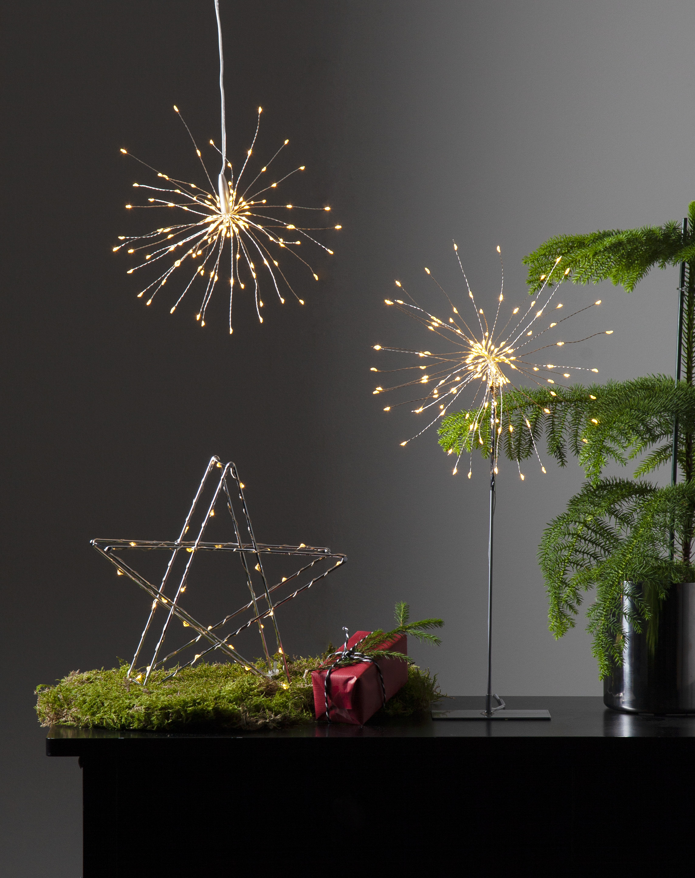 LIGHT STRING DEW DROP HANGING FIREWORK