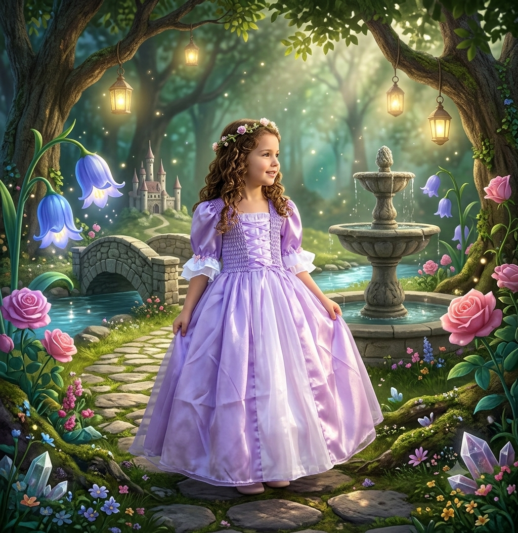Sezza Lavendel prinsessklänning