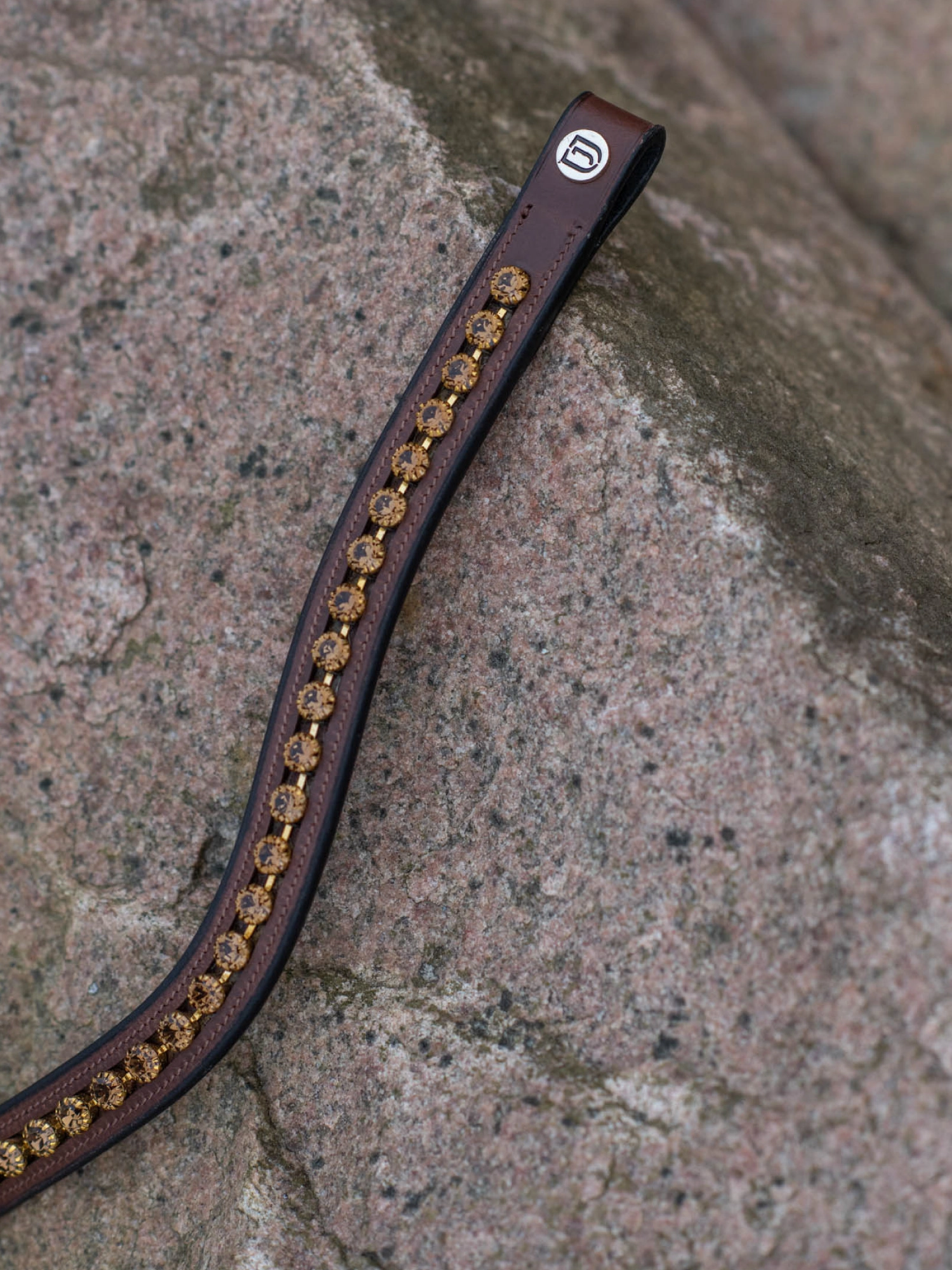 Jacson Pannband Kristall Brun Brons Cob - 2