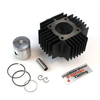 Cylinder Suzuki K50 45mm S3,1, Ported and machined by Tivedens engine, 12+ hp