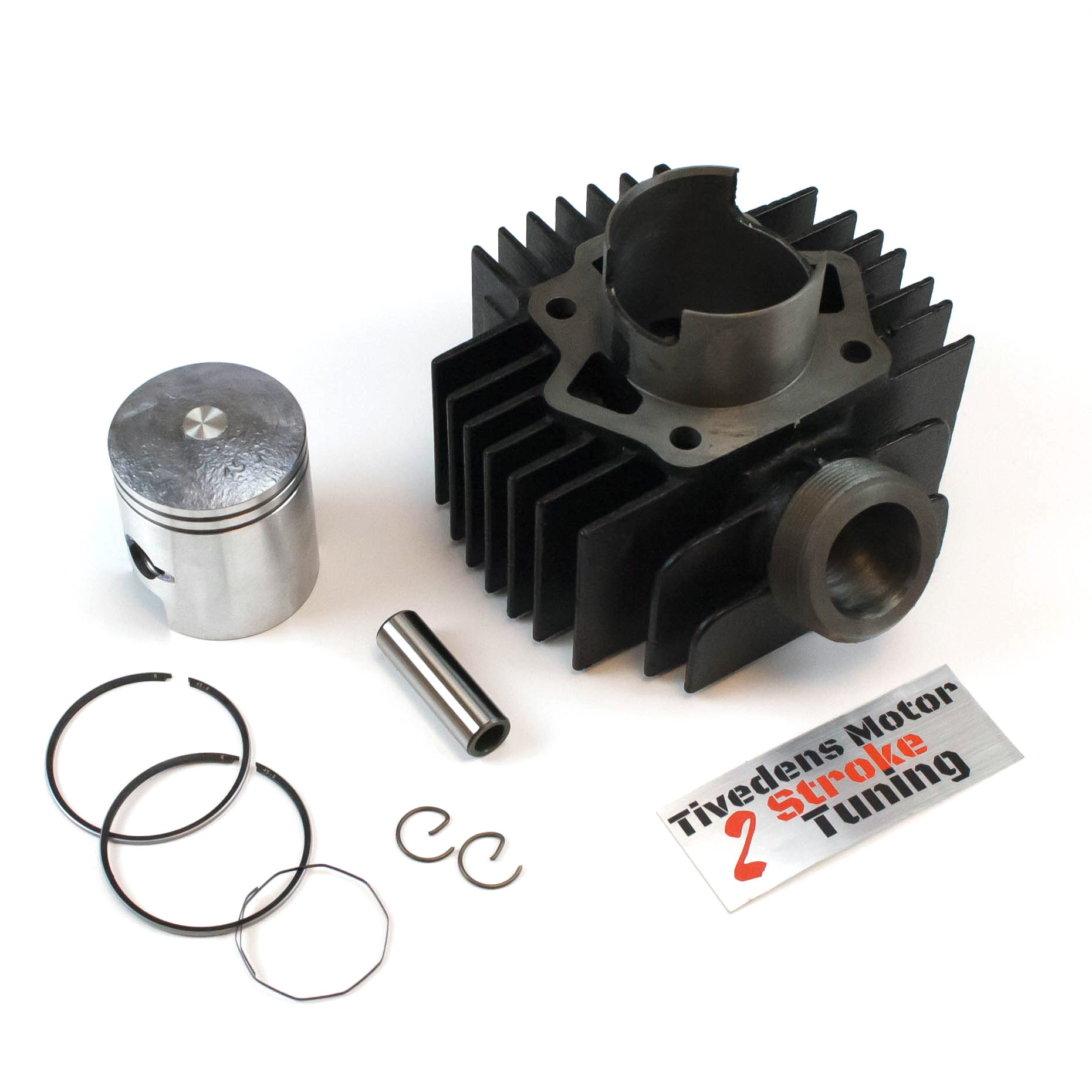 Cylinder Suzuki K50 45mm S3,1, Portet og bearbejdet af Tivedens motor, 12+ hk - 2