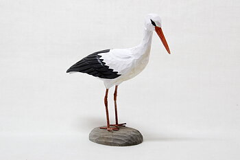 Stork Wood 20x18x5 cm