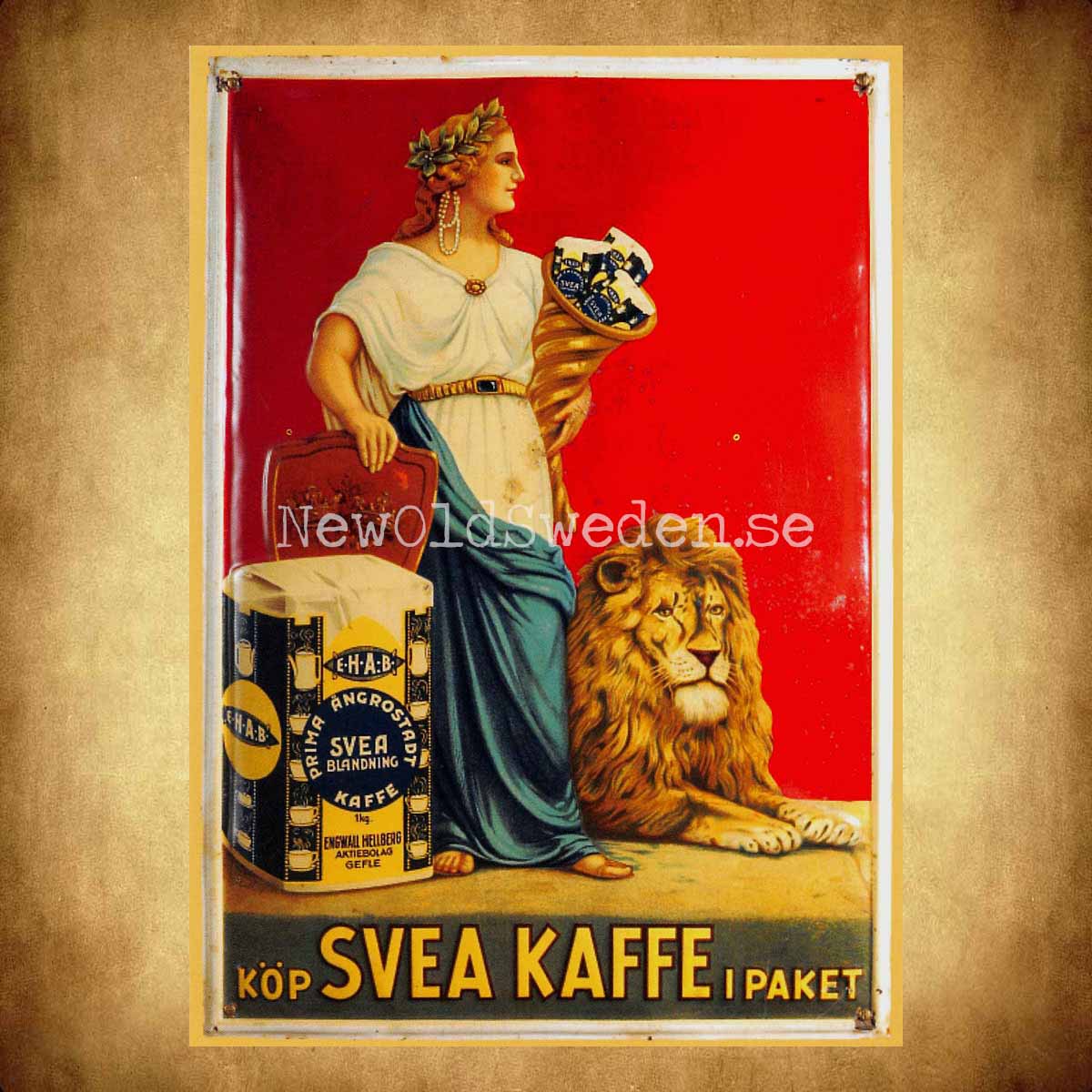 Svea Kaffe Gävle Gefle - Vykort A5 - 2