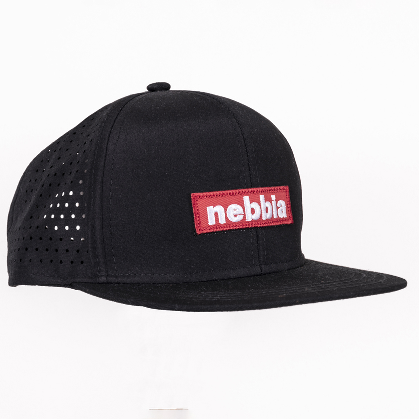 Red Label Snapback Cap, black