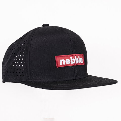 Red Label Snapback Cap, black