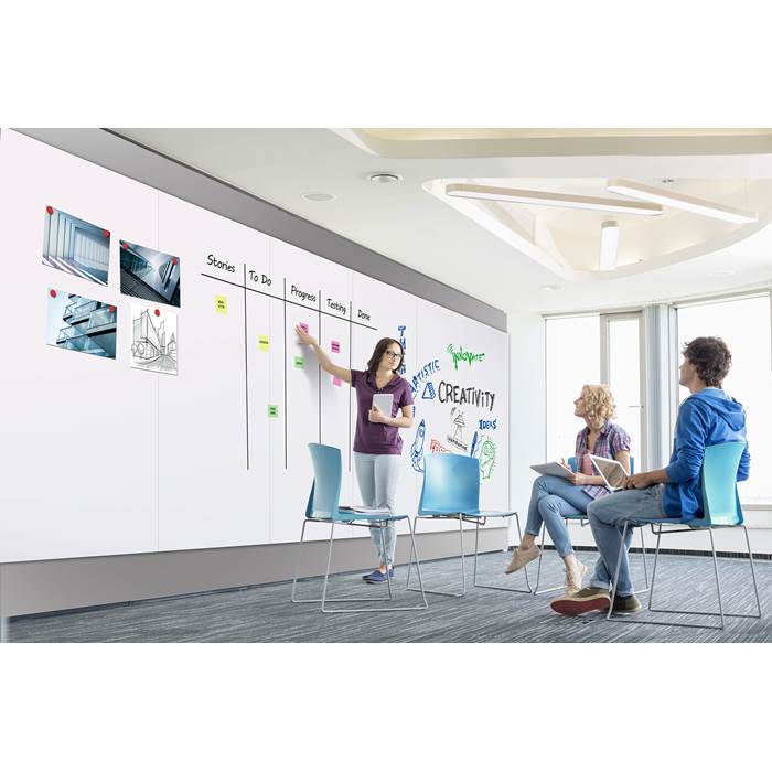 Whiteboard Wall-Up 120x200cm - 2
