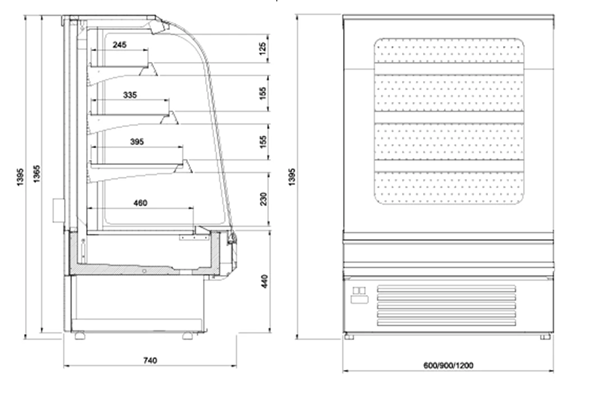 JUKA Tosti O 60 CH Wall-Mounted Refrigerator - 2