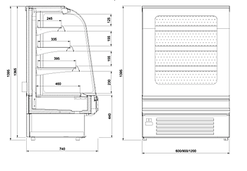 JUKA Tosti O 60 CH Wall-Mounted Refrigerator