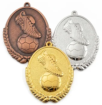 Fotbollsmedalj oval 50mm