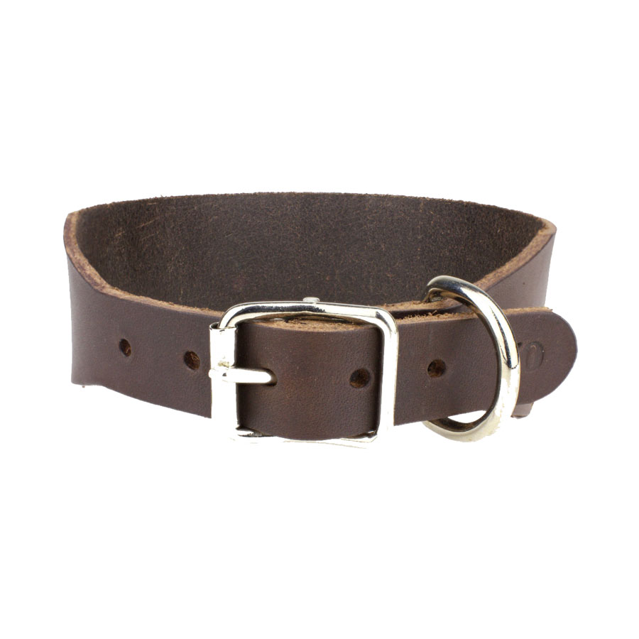 Spårhalsband Läder 50mm