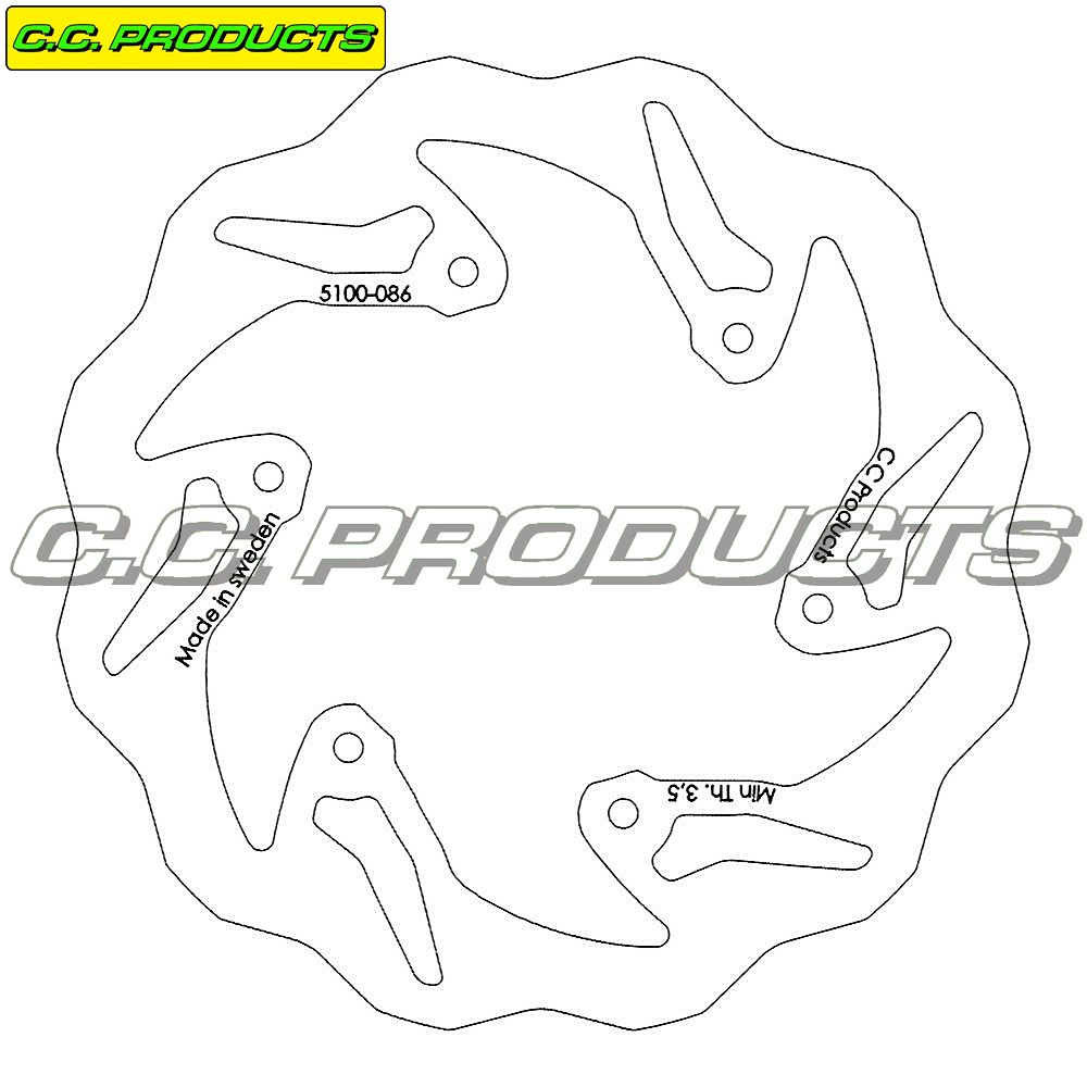 Bromsskiva Bak - GASGAS Enduro 18-19 220 mm
