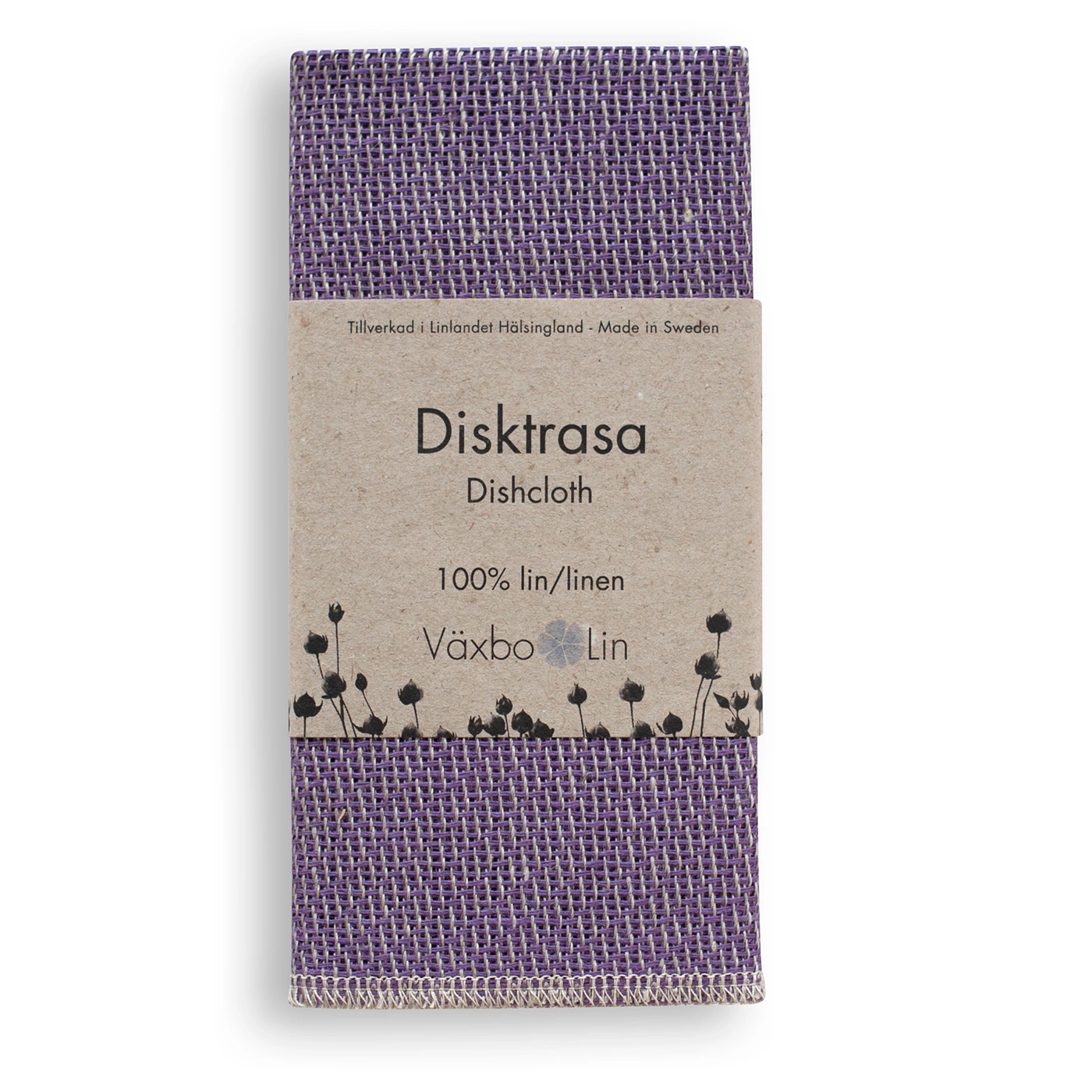 Disktrasa Lila med oblekt fåll - Växbo Lin