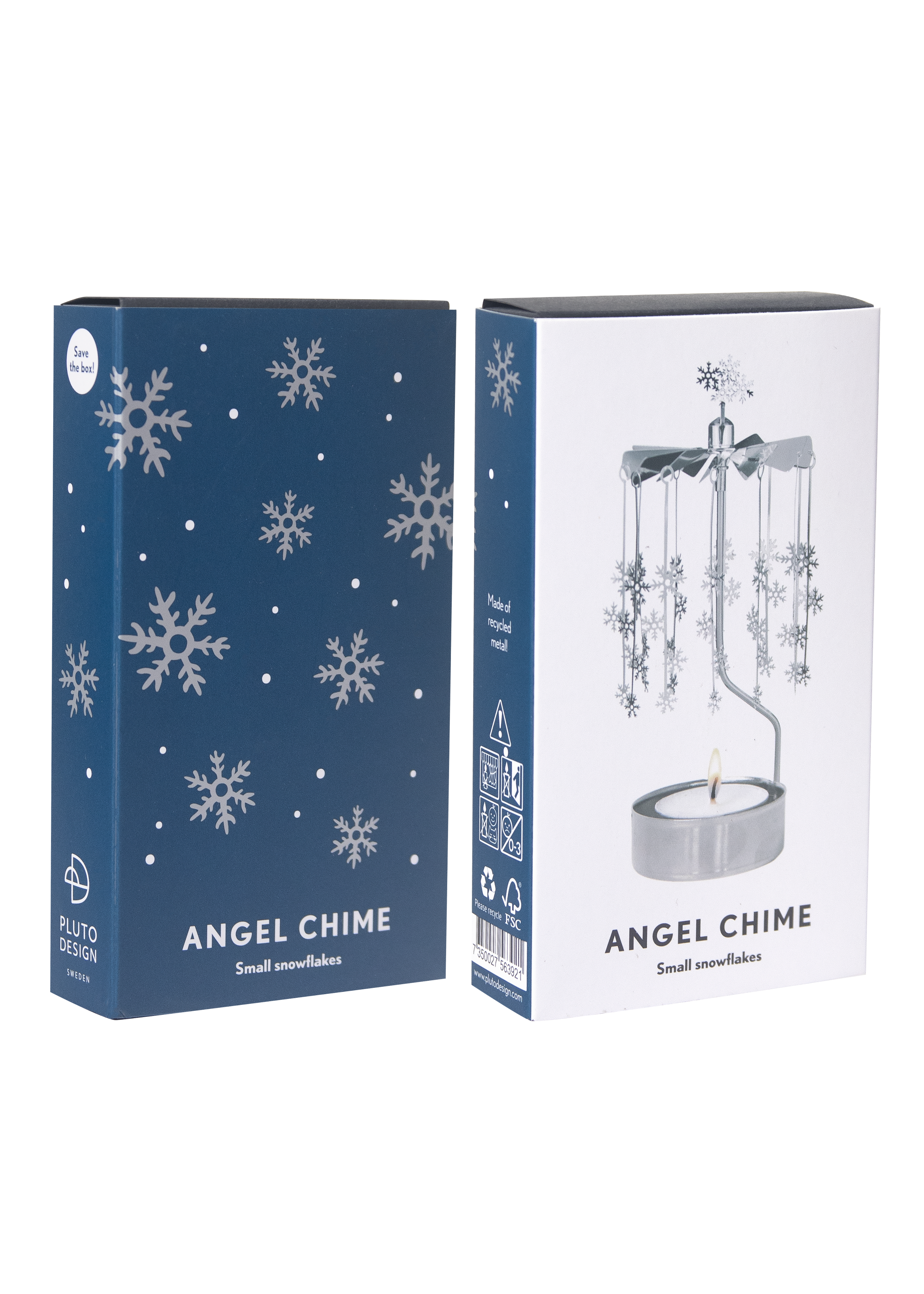 TEALIGHT SPINNER SMALL SNOWFLAKES