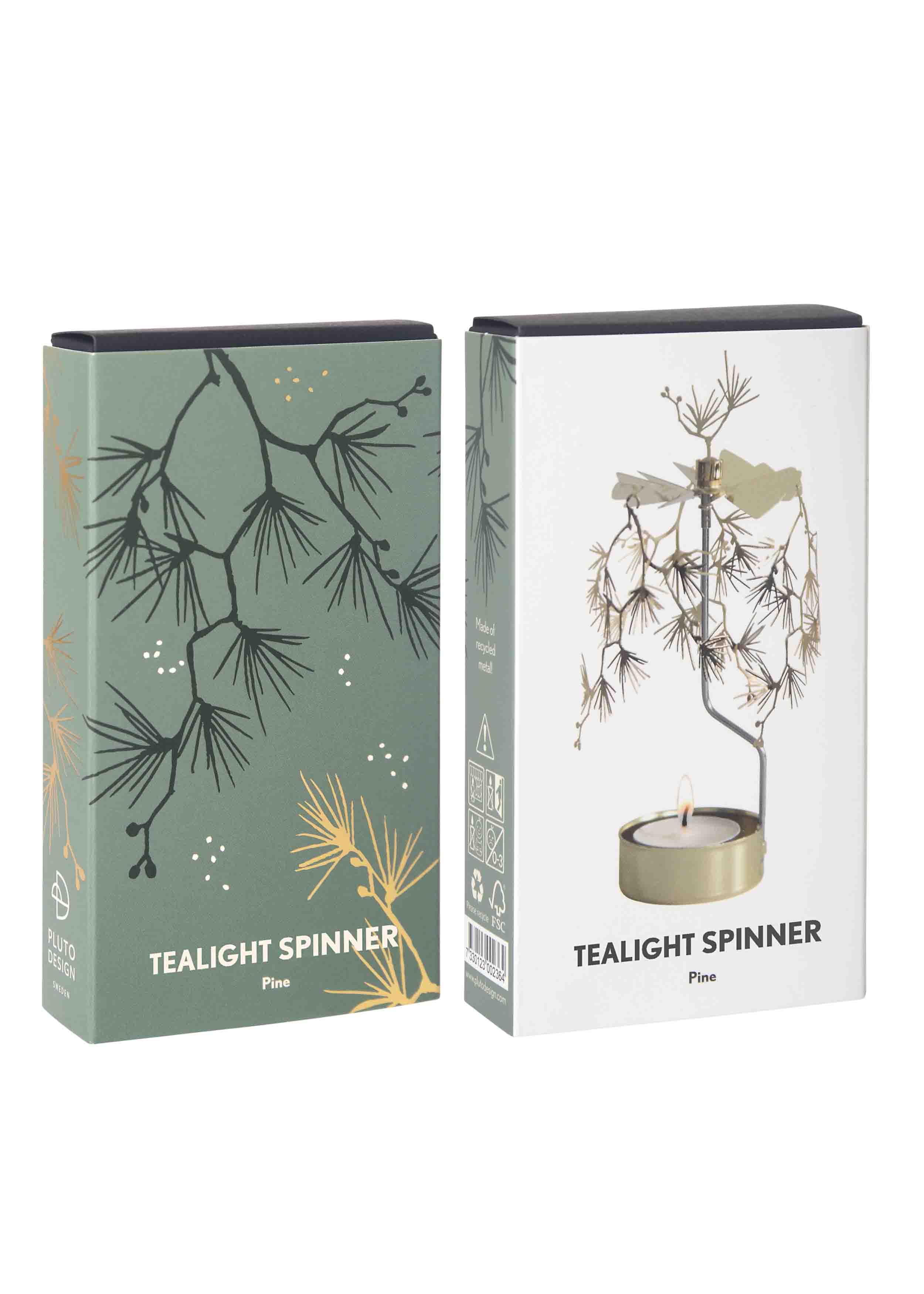 TEALIGHT SPINNER PINE - 2