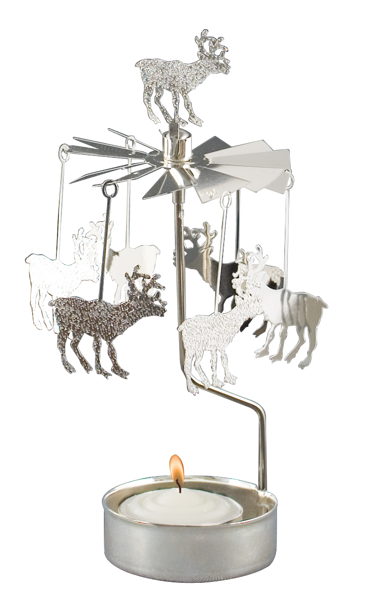 TEALIGHT SPINNER REINDEER - 3