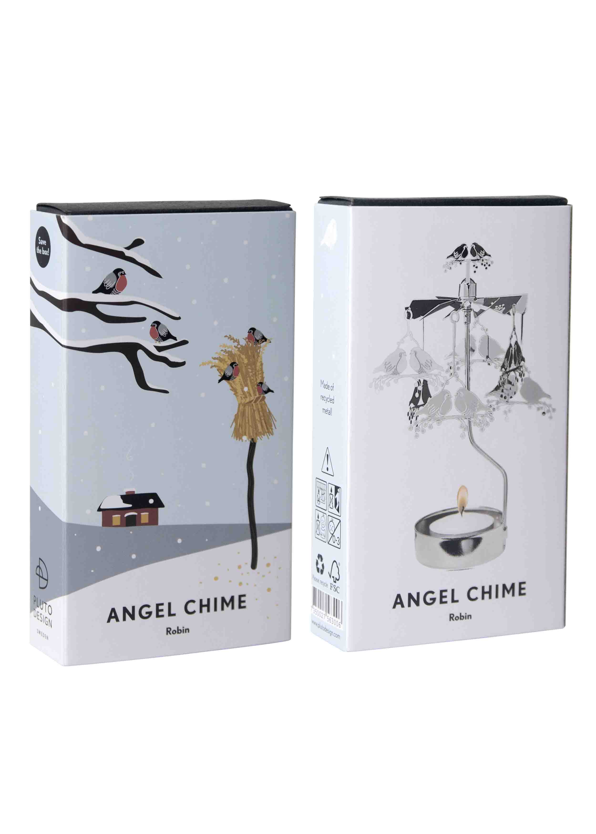 TEALIGHT SPINNER ROBIN