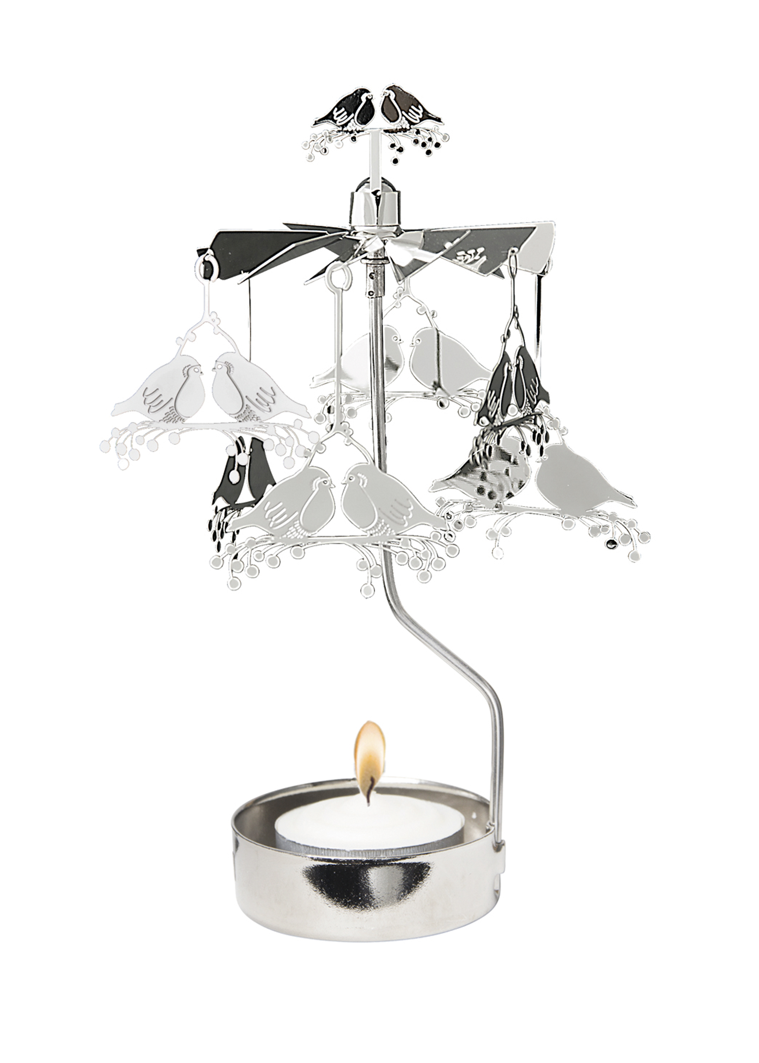 TEALIGHT SPINNER ROBIN - 3