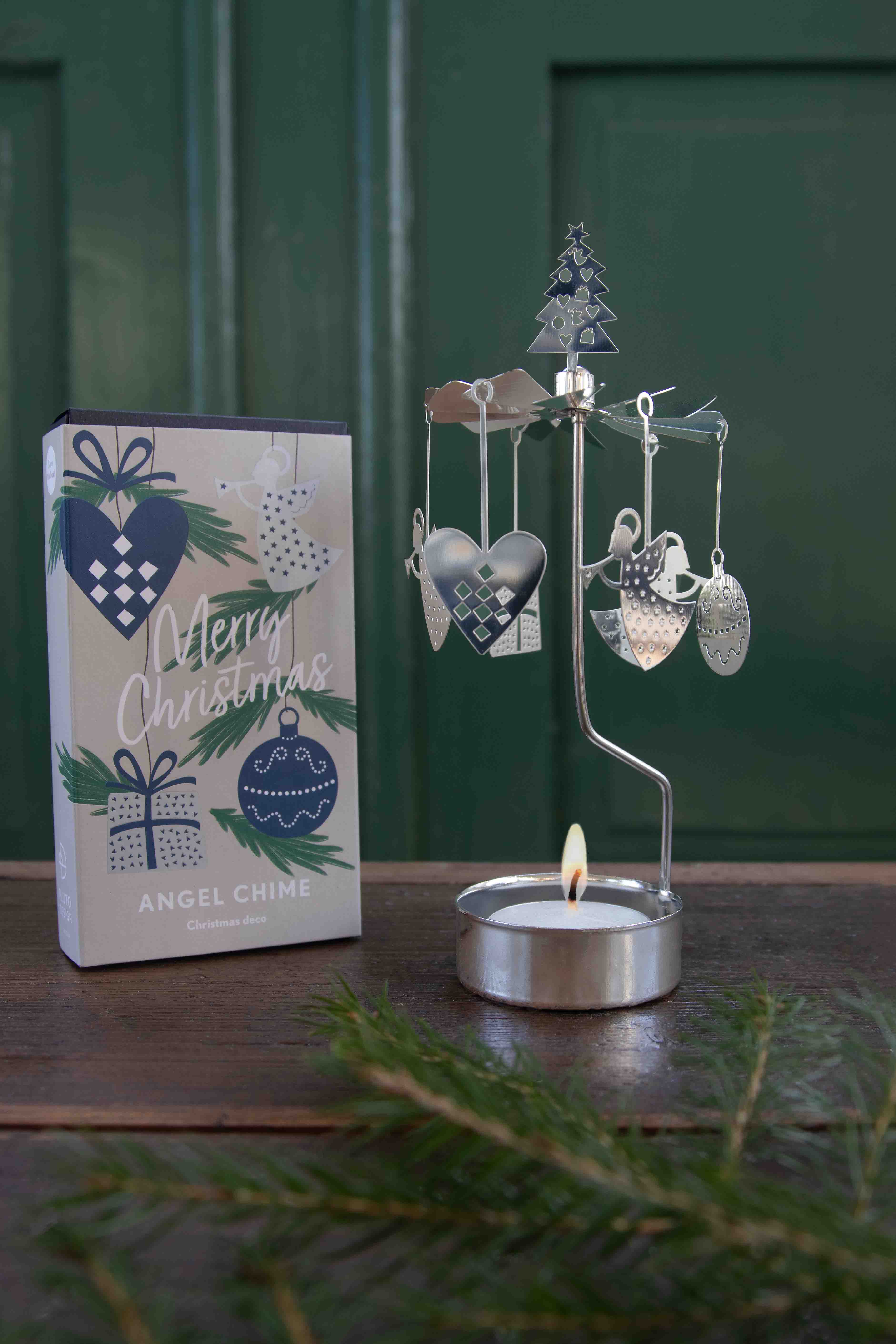 TEALIGHT SPINNER X-MAS SILVER - Pluto Design Retailers