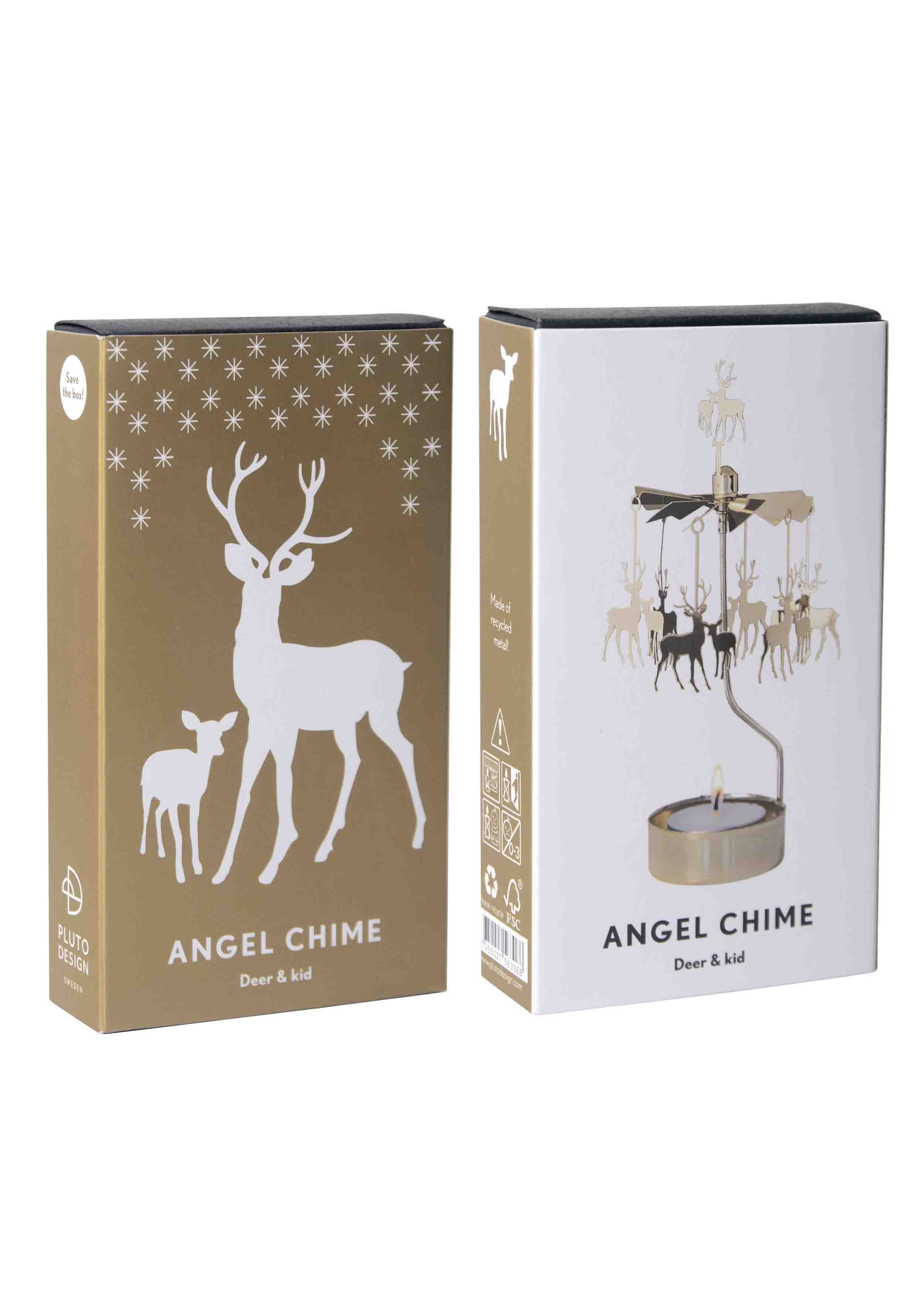 TEALIGHT SPINNER DEER/KID - 2
