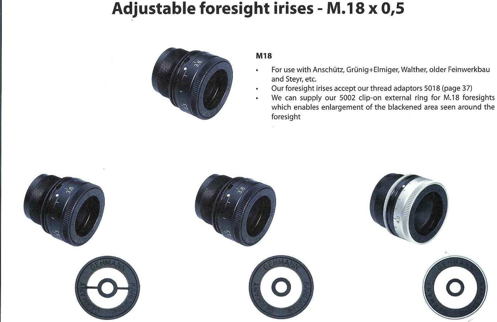 Iris ring sight M18 - adjustable - 2