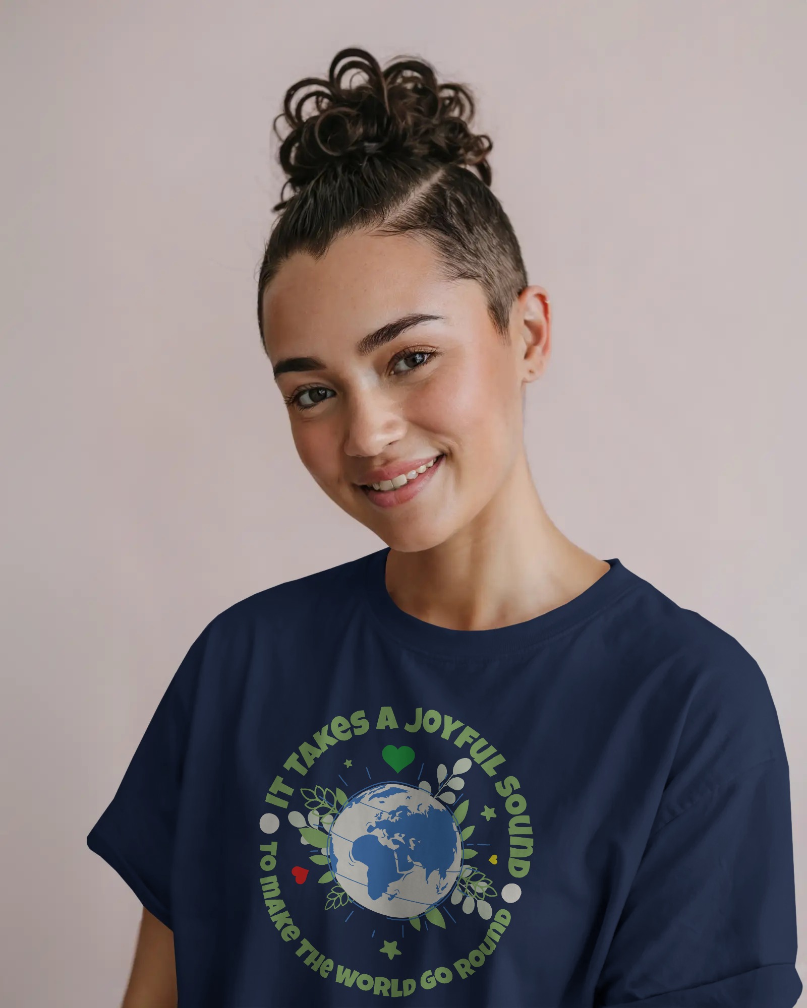 Joyfull Sound T-shirt  Navy