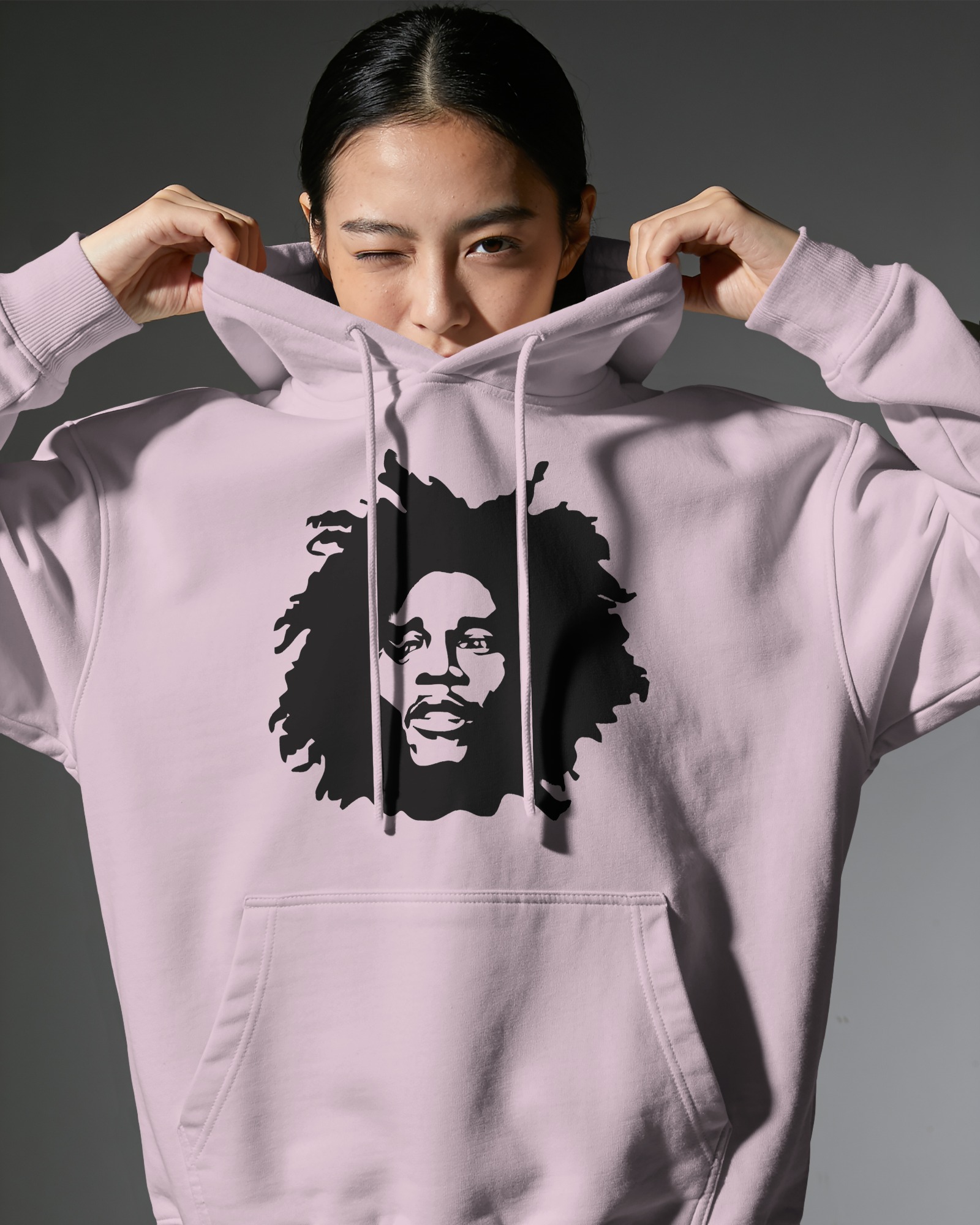 Bob Hoodie Light Pink